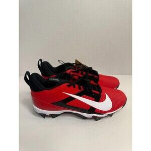 .10021 Nike Men's Alpha Menace 4 Shark Football Cleats Red/White-US 10.5 Mens